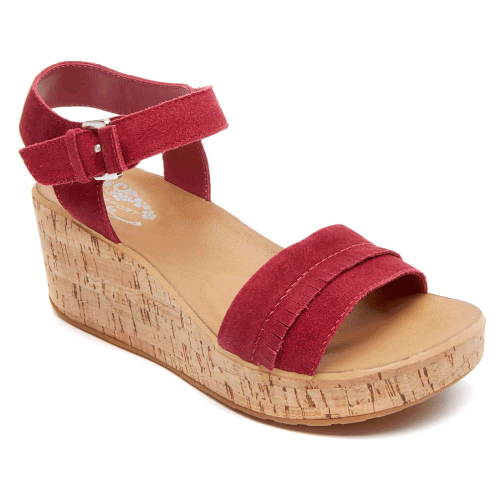 Rockport Sandaler Dame Rød - Weekend Casuals Lanea Quarter-Strap - PNIZ82354